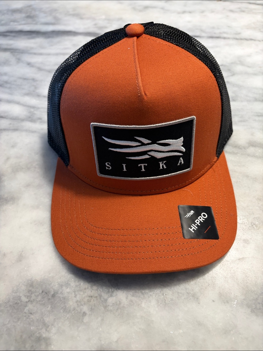 Sitka Men's Orange & Black Mesh Back Hat